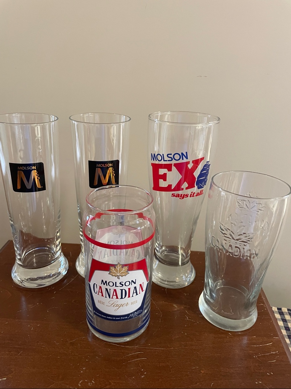 Molson Collector Glass Beer Glasses